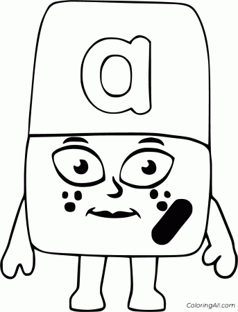 Alphablocks Coloring Pages - ColoringAll