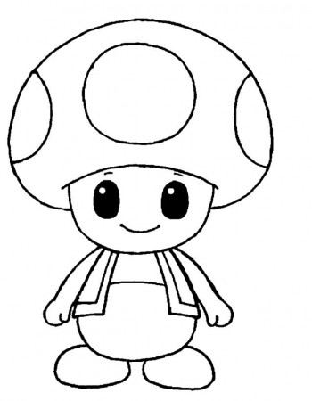 Toad Super Mario coloring pages – Having fun with children
