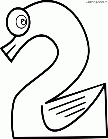 Number 2 Coloring Pages - ColoringAll