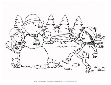 Winter Coloring Pages ⋆ coloring.rocks! | Coloring pages winter, Coloring  pages, Christmas coloring pages