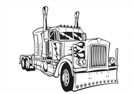antique car coloring pages. free semi truck race coloring pages ...