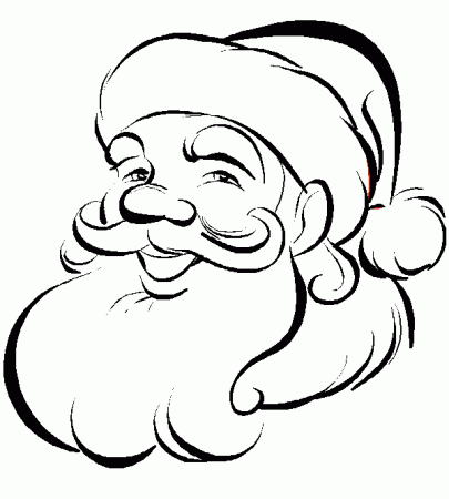 How to draw santa claus face pictures 1 inside Santa Claus Drawing ...