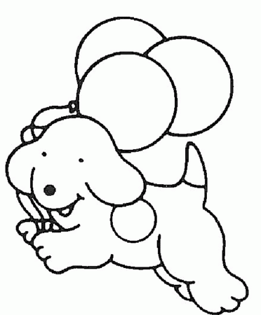 Easy Dog Coloring Pages Kids | eKids Pages - Free Printable ...