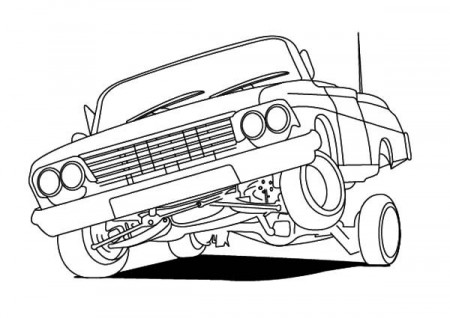 Pin on Lowrider Cars Coloring Pages