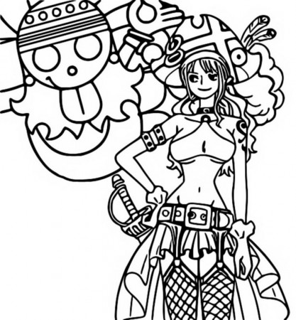 Coloring page One Piece Red : Nami 7