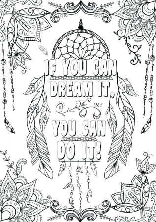 27 Free Inspirational Coloring Pages for Adults - Happier Human