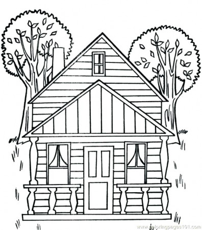 Home Sweet Home Coloring Page - Free Printable Coloring Pages for Kids