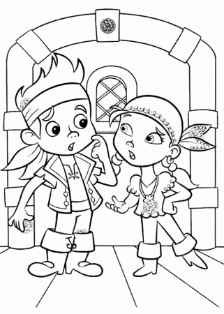 jack and the neverland pirates coloring pattern - Clip Art Library