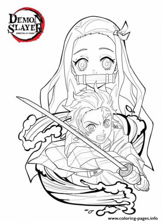 Demon Slayer Kimetsu No Yaiba Demon Slayer Coloring page Printable