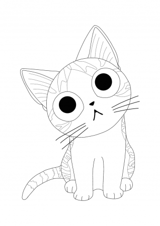 Chi Cat Coloring Pages - 2 Free Coloring Sheets (2020) | Cat coloring page, Coloring  pages, Free coloring sheets