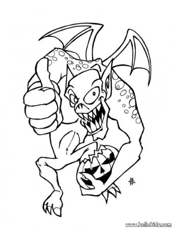 scary halloween coloring pages - Free Large Images