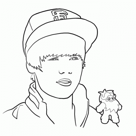 Gorgeous Justin Bieber Coloring Pages In Addition To Free ...
