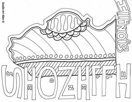 Illinois Coloring Page by Doodle Art Alley | Coloring pages, Free ...