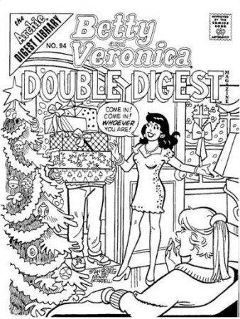 Coloring Page, Archie Comic Publications, Inc.  https://www.pinterest.com/citygirlpideas/archie/ | Cartoon coloring pages, Coloring  pages, Christmas coloring pages