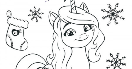 My Little Pony Izzy Christmas Coloring Page - Mama Likes This