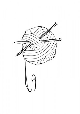 Coloring Page knitting - free printable coloring pages - Img 10272