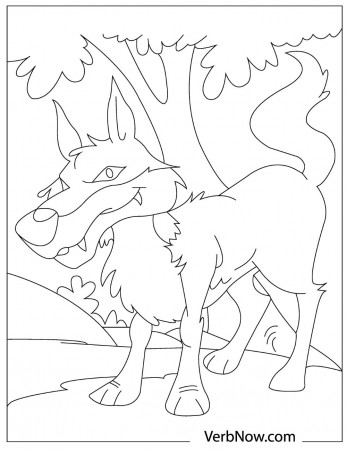 Free WOLF Coloring Pages for Download (Printable PDF) - VerbNow