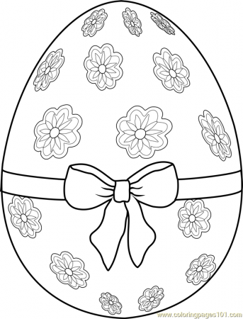 Easter Egg with Ribbon Coloring Page for Kids - Free Easter Printable Coloring  Pages Online for Kids - ColoringPages101.com | Coloring Pages for Kids