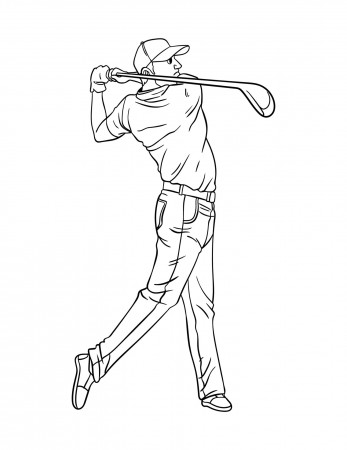 Golf Isolated Coloring Page for Kids 11416130 Vector Art at Vecteezy