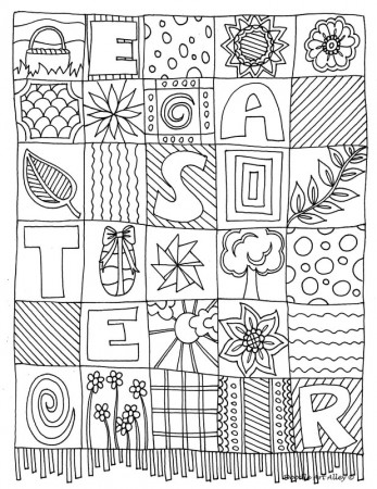 Easter Coloring Pages - DOODLE ART ALLEY