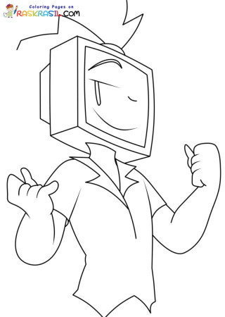 TV Man Coloring Pages Printable for ...