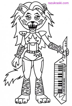 Roxy and Roxanne FNAF Coloring Pages - Printable