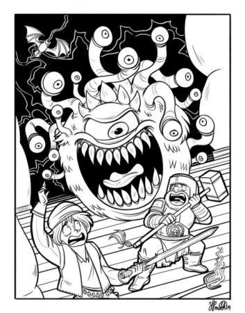Part 2 of my DnD coloring book page ...