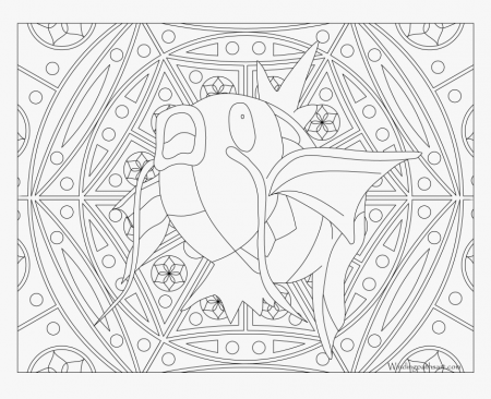 129 Magikarp Pokemon Coloring Page - Pokemon Coloring Pages For Adults, HD  Png Download , Transparent Png Image - PNGitem