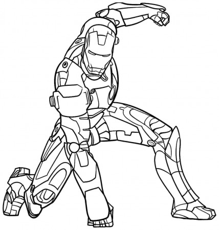 Ironman Coloring Pages - 1NZA