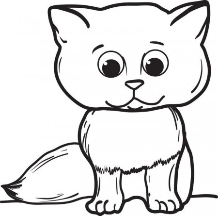 Animal ~ Printable Cute Cat Coloring Pages ~ Coloring Tone