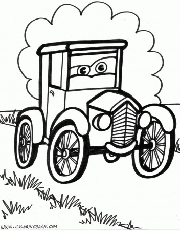 Old Cars Coloring Pages - Coloring Page Photos