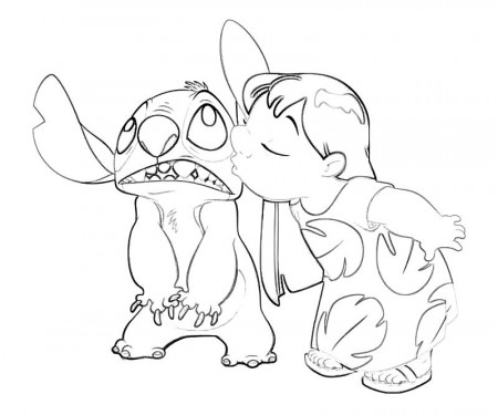 Drawing Lilo & Stitch #44904 (Animation Movies) – Printable coloring pages