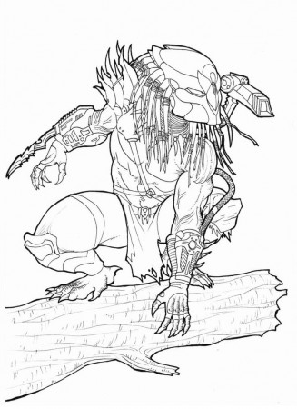 Alien vs Predator Coloring Pages in 2023 | Monster coloring pages, Predator  artwork, Coloring pages