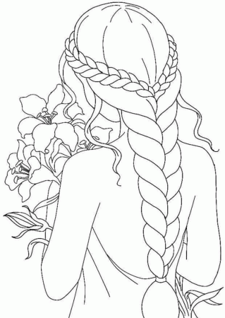 Beautiful Hairstyle Coloring Pages - Girly Coloring Pages - Coloring Pages  For Kids And Adults