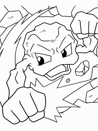 Geodude 6 Coloring Page - Free Printable Coloring Pages for Kids