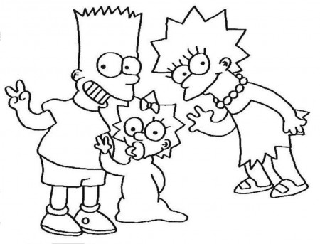 Simpson Coloring Page