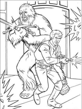 Hansolo And Chewbacca Coloring Pages Coloring Pages For Kids #beU ...