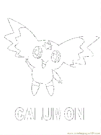 Digimon Coloring Pages 44 printable coloring page for kids and adults