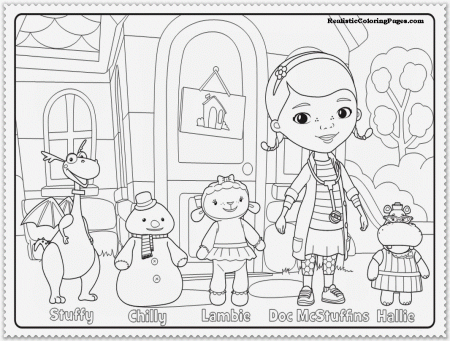 Doc Mcstuffins Coloring Pages - Widetheme