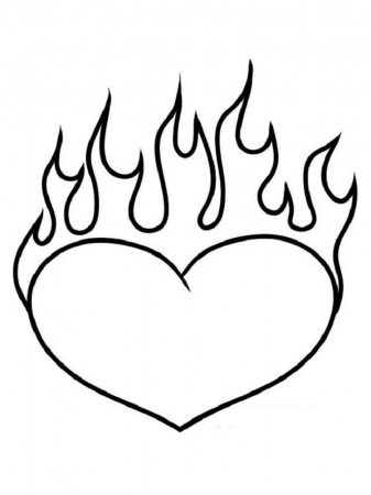 heart colouring pages for adults. Love is the basic need of every human  being. We cannot live without love.… in 2020 | Heart coloring pages, Love coloring  pages, Fire heart