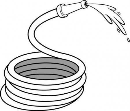 Water hose coloring pages