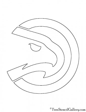 NBA Atlanta Hawks Logo Stencil | Free Stencil Gallery in 2023 | Atlanta  hawks, Hawk logo, Nba artwork