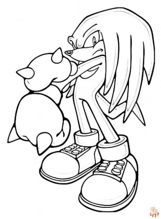 Sonic Knuckles Coloring Pages - Free Printable Sheets