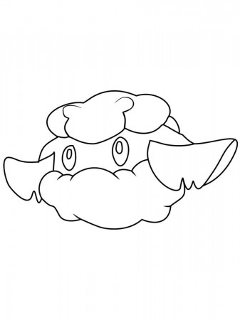 Cottonee Pokemon coloring pages - Free Printable