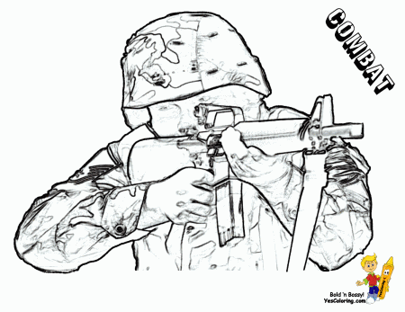 Gusto Coloring Pages To Print Army | Army| Free | Kids Military ...