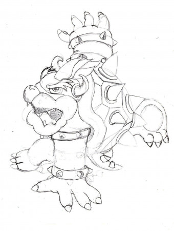 mario coloring pages bowser - Free Large Images