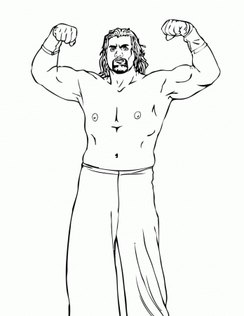 Free Printable WWE Coloring Pages For Kids