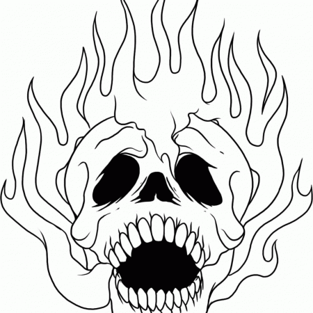 Skulls - Coloring Pages for Kids and for Adults