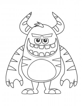 10 Pages Cute Monsters Printable Coloring Pages Home School | Etsy Australia
