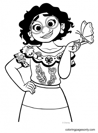 Mirabel Coloring Pages - Encanto Coloring Pages - Coloring Pages For Kids  And Adults